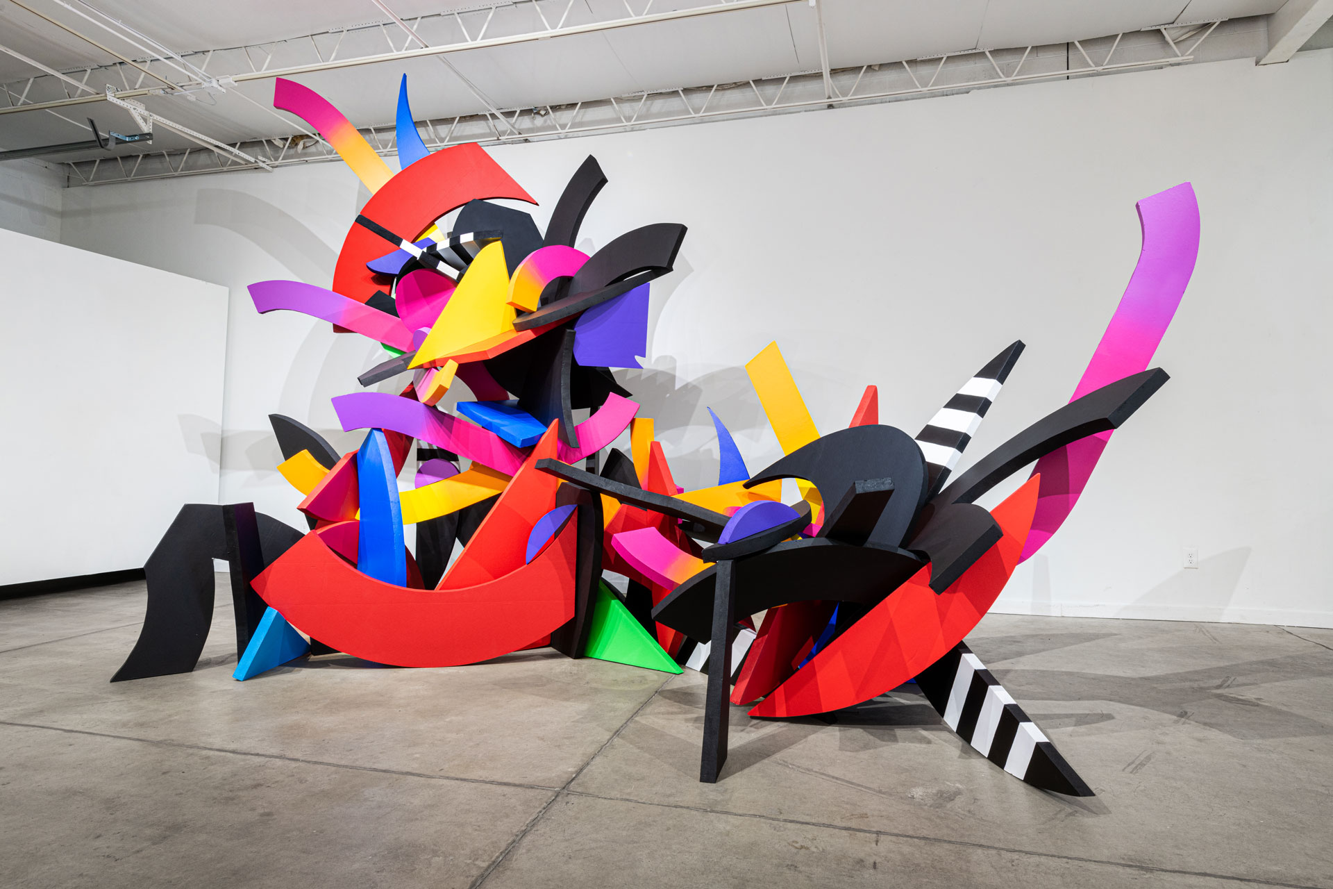 Scottie Burgess sculpture installation art cuttup brands power object design color art