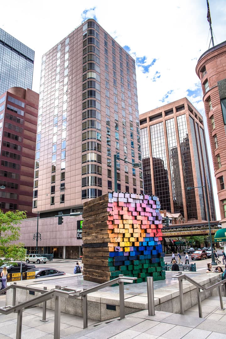 Scottie Burgess Railroad ties sustainable sculpture public art