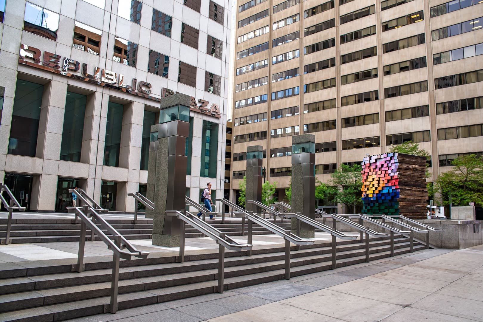 Scottie Burgess Railroad ties sustainable sculpture public art